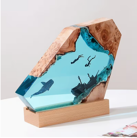 Pirate ship Resin Lamp